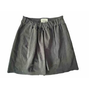 Aritzia Wilfred Free Nescher Faux Suede Vegan Grey Mini Skirt Xxs 2xs 00